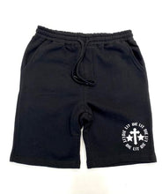 Load image into Gallery viewer, DIE LIT CLASSIC LOGO JOGGER SHORTS - BLACK
