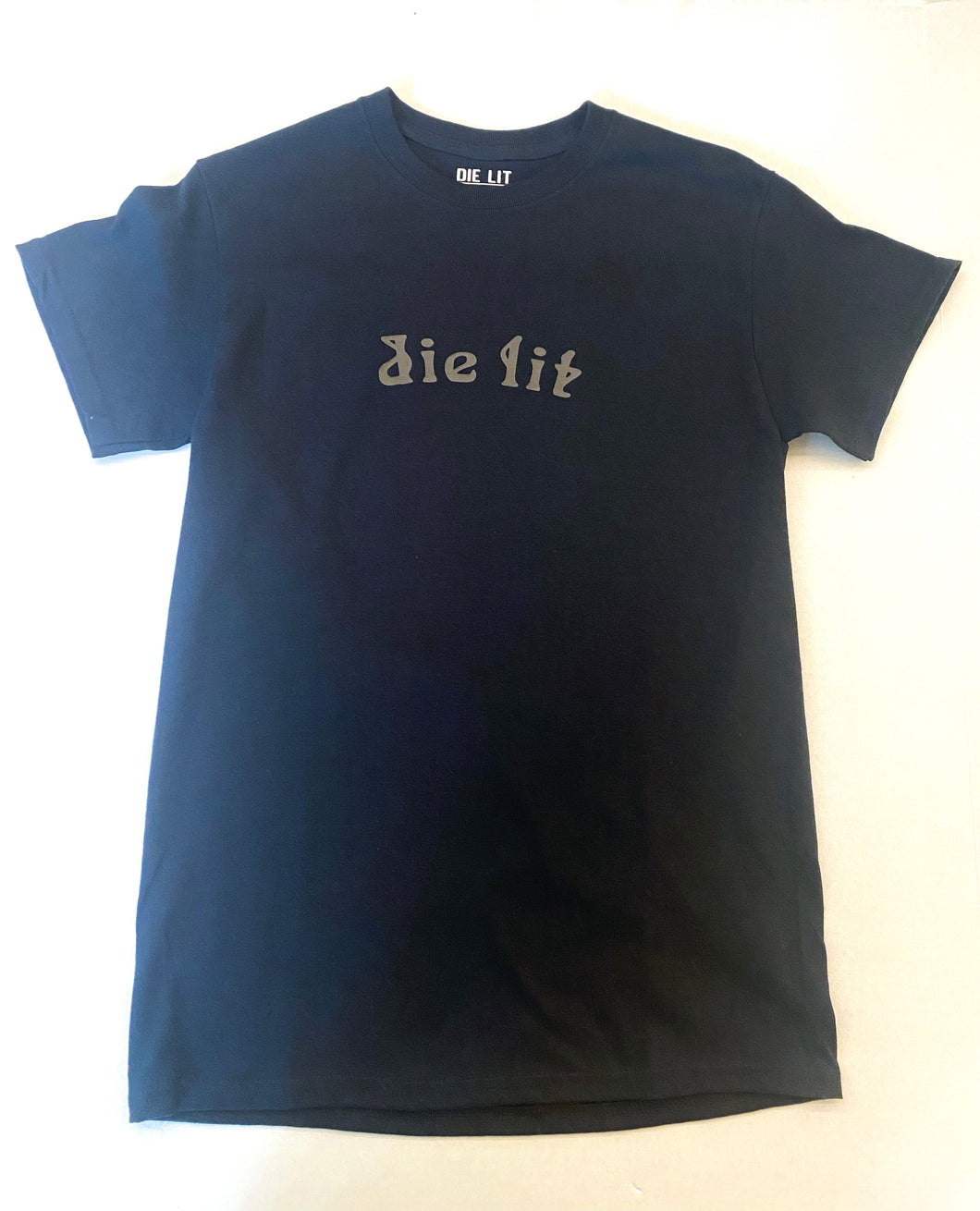 DIE LIT BLACK ON BLACK TEE